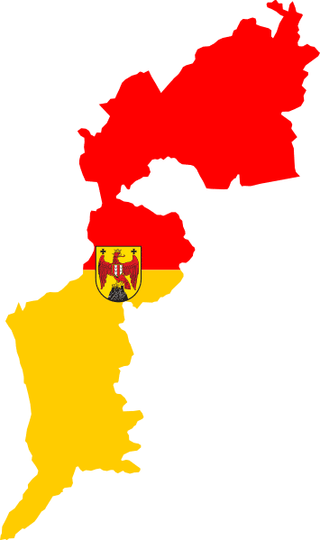 Grundriss vom Bundesland Burgenland aus Österreich